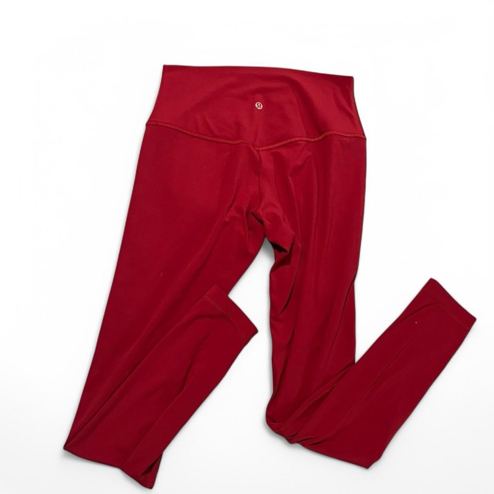 Burgundy Lululemon leggings
size 8
good condition
